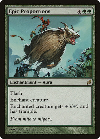 Epic Proportions [Lorwyn] | Jomio and Rueliete's Cards and Comics
