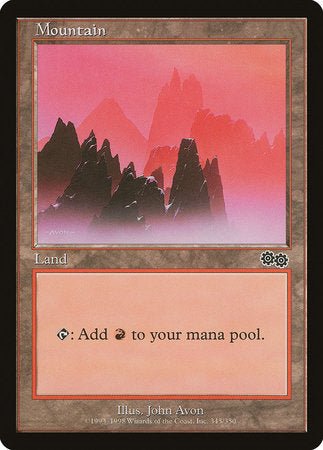 Mountain (345) [Urza's Saga] | Jomio and Rueliete's Cards and Comics