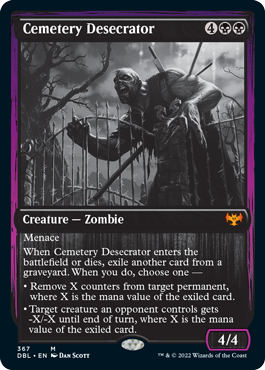 Cemetery Desecrator [Innistrad: Double Feature] | Jomio and Rueliete's Cards and Comics