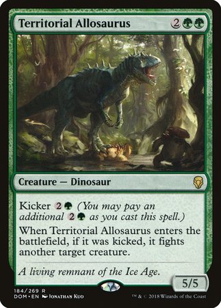 Territorial Allosaurus [Dominaria] | Jomio and Rueliete's Cards and Comics