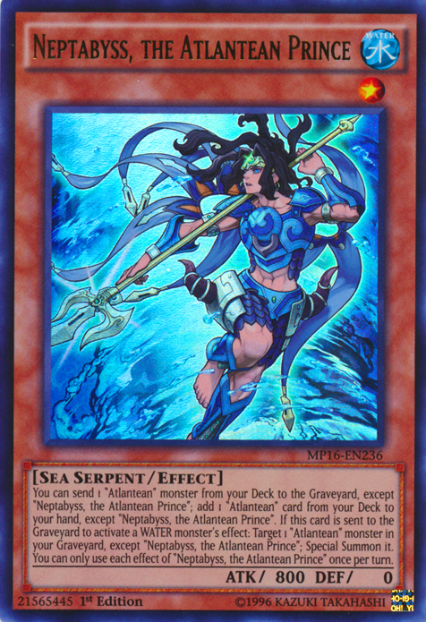 Neptabyss, the Atlantean Prince [MP16-EN236] Ultra Rare | Jomio and Rueliete's Cards and Comics