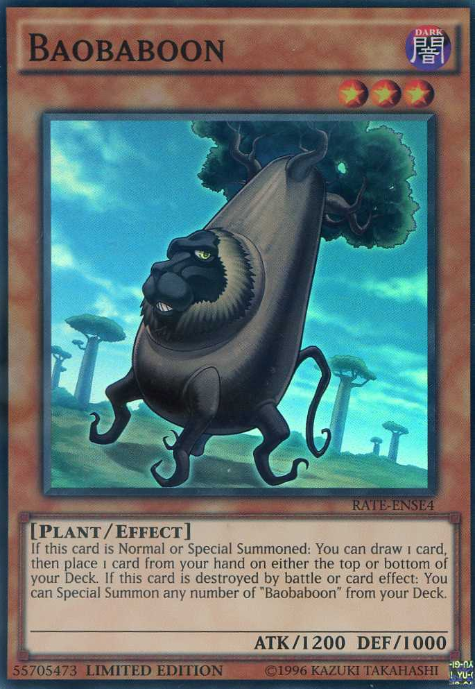 Baobaboon [RATE-ENSE4] Super Rare | Jomio and Rueliete's Cards and Comics
