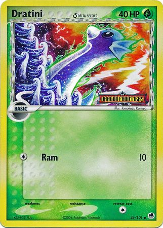 Dratini (46/101) (Delta Species) (Stamped) [EX: Dragon Frontiers] | Jomio and Rueliete's Cards and Comics