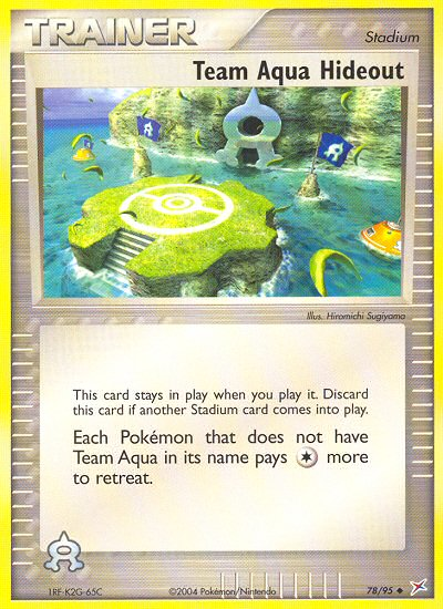 Team Aqua Hideout (78/95) [EX: Team Magma vs Team Aqua] | Jomio and Rueliete's Cards and Comics