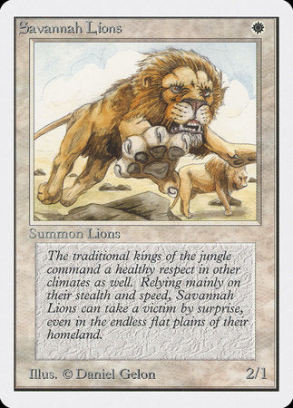 Savannah Lions [Unlimited Edition] | Jomio and Rueliete's Cards and Comics