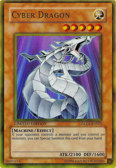 Cyber Dragon [GLD1-EN022] Gold Rare | Jomio and Rueliete's Cards and Comics