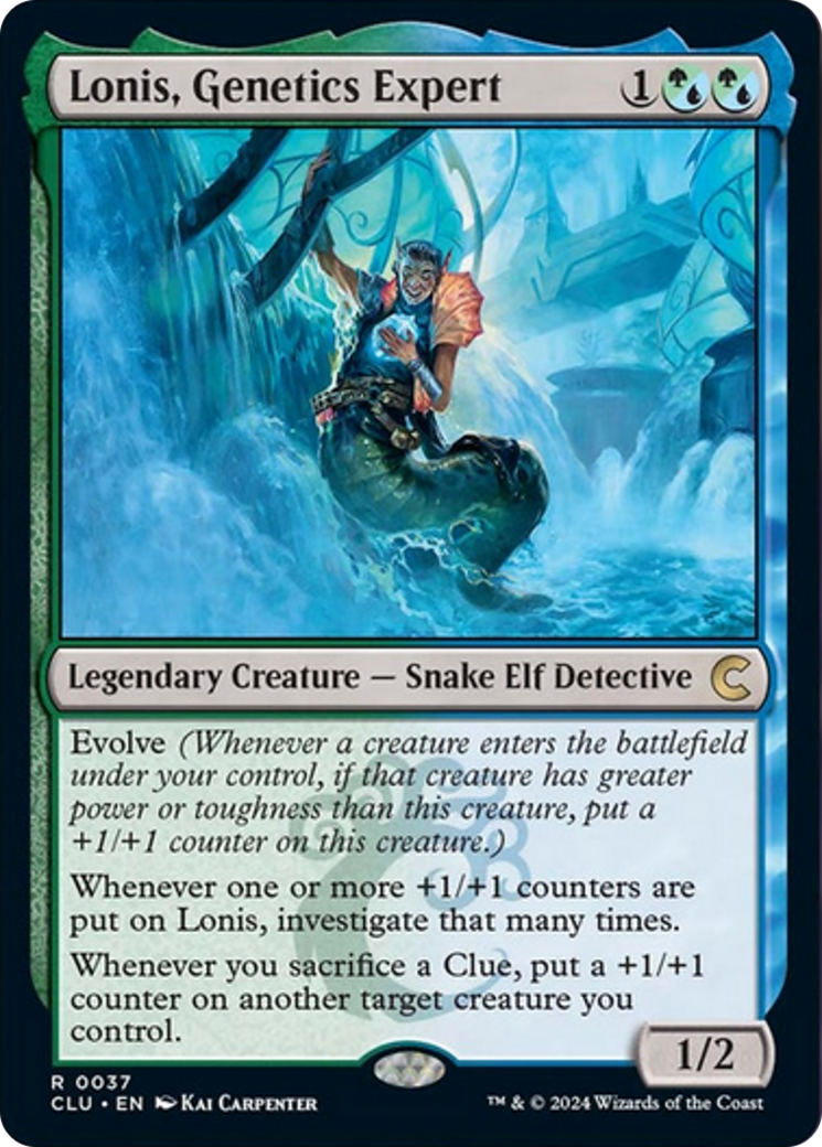Lonis, Genetics Expert [Ravnica: Clue Edition] | Jomio and Rueliete's Cards and Comics