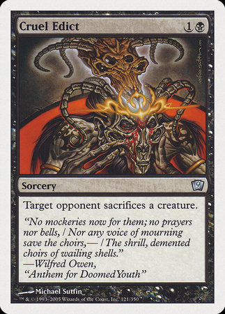 Cruel Edict [Ninth Edition] | Jomio and Rueliete's Cards and Comics
