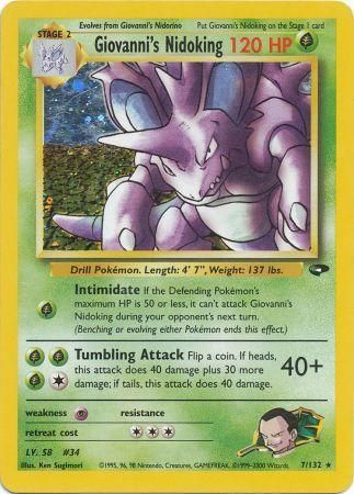 Giovanni's Nidoking (7/132) [Gym Challenge Unlimited] | Jomio and Rueliete's Cards and Comics