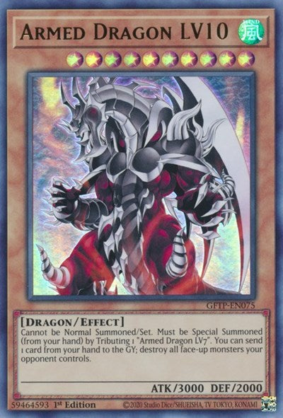 Armed Dragon LV10 [GFTP-EN075] Ultra rare | Jomio and Rueliete's Cards and Comics
