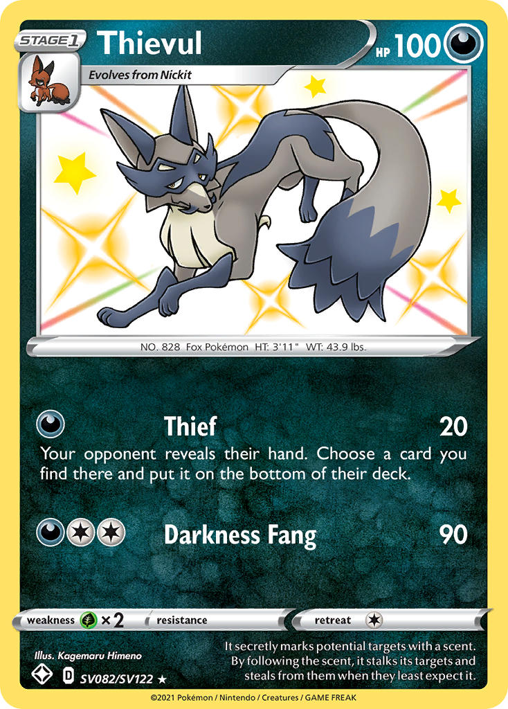 Thievul (SV082/SV122) [Sword & Shield: Shining Fates] | Jomio and Rueliete's Cards and Comics