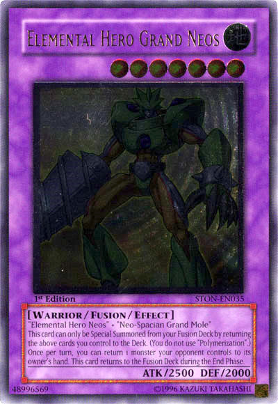 Elemental Hero Grand Neos [STON-EN035] Ultimate Rare | Jomio and Rueliete's Cards and Comics