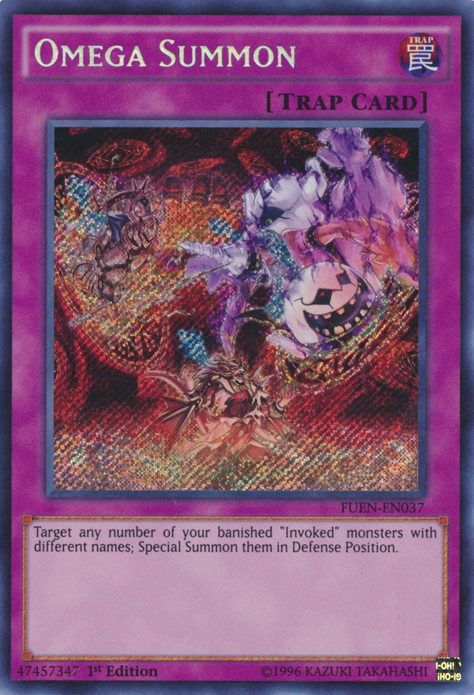 Omega Summon [FUEN-EN037] Secret Rare | Jomio and Rueliete's Cards and Comics