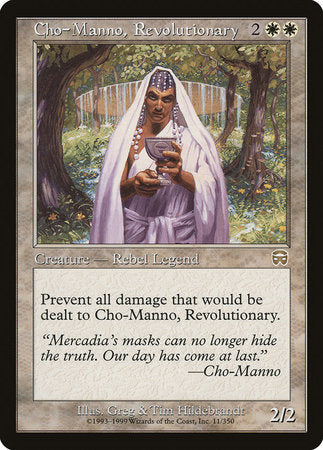 Cho-Manno, Revolutionary [Mercadian Masques] | Jomio and Rueliete's Cards and Comics