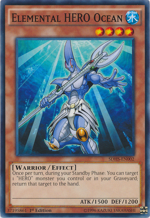 Elemental HERO Ocean [SDHS-EN002] Common | Jomio and Rueliete's Cards and Comics