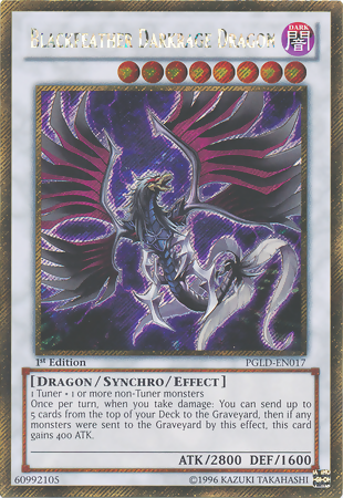 Blackfeather Darkrage Dragon [PGLD-EN017] Gold Secret Rare | Jomio and Rueliete's Cards and Comics