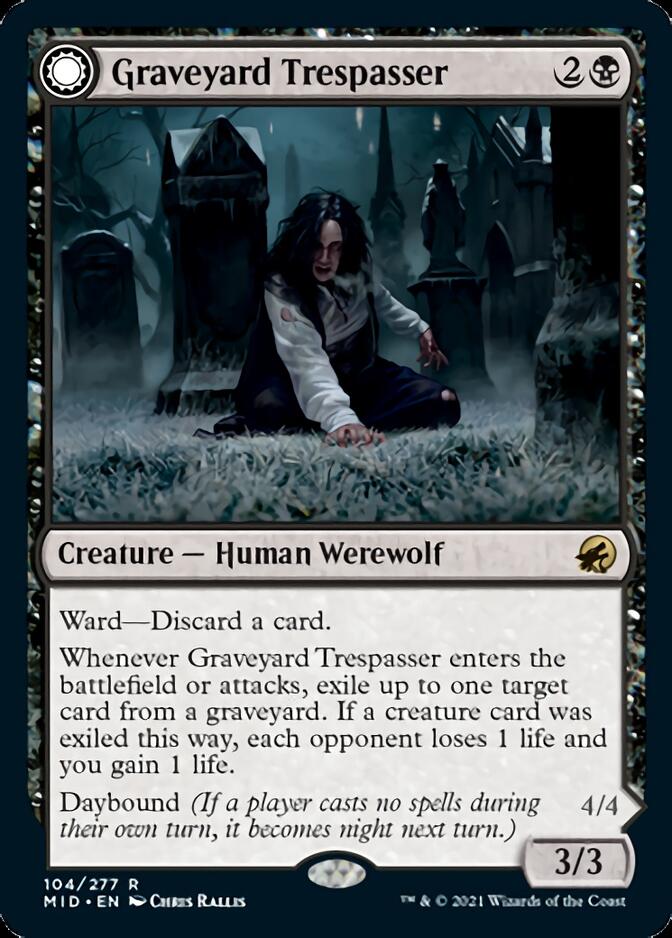 Graveyard Trespasser // Graveyard Glutton [Innistrad: Midnight Hunt] | Jomio and Rueliete's Cards and Comics