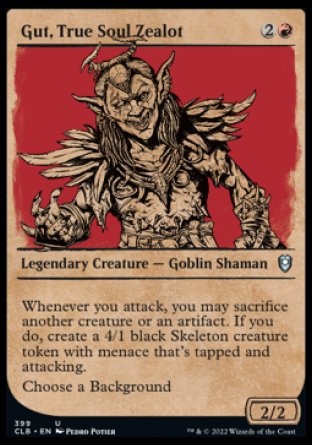 Gut, True Soul Zealot (Showcase) [Commander Legends: Battle for Baldur's Gate] | Jomio and Rueliete's Cards and Comics