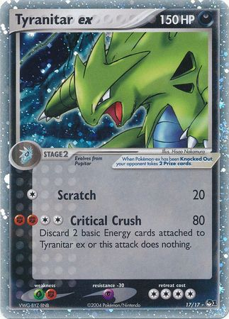 Tyranitar ex (17/17) (Holo) [POP Series 1] | Jomio and Rueliete's Cards and Comics