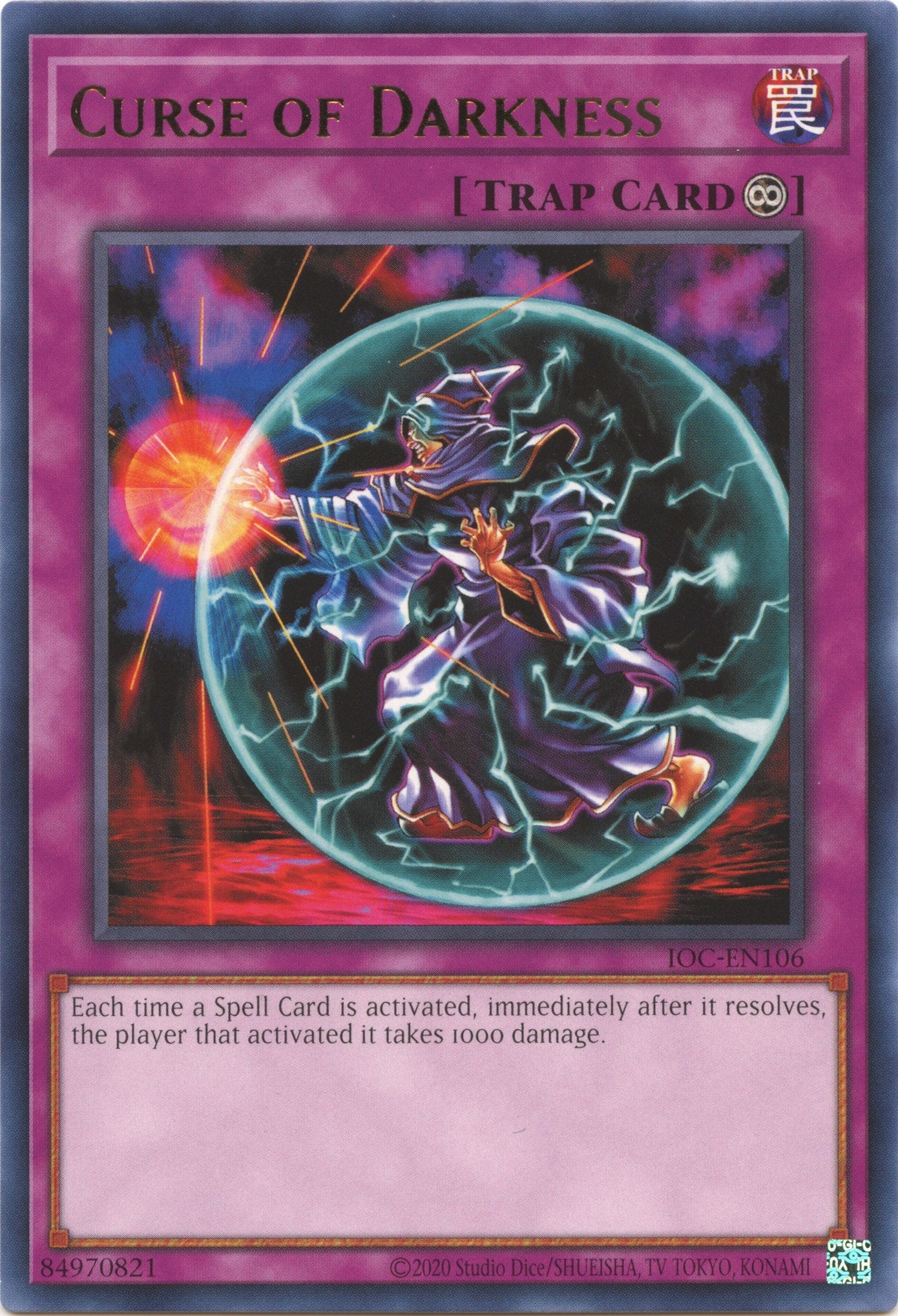 Curse of Darkness (25th Anniversary) [IOC-EN106] Rare | Jomio and Rueliete's Cards and Comics