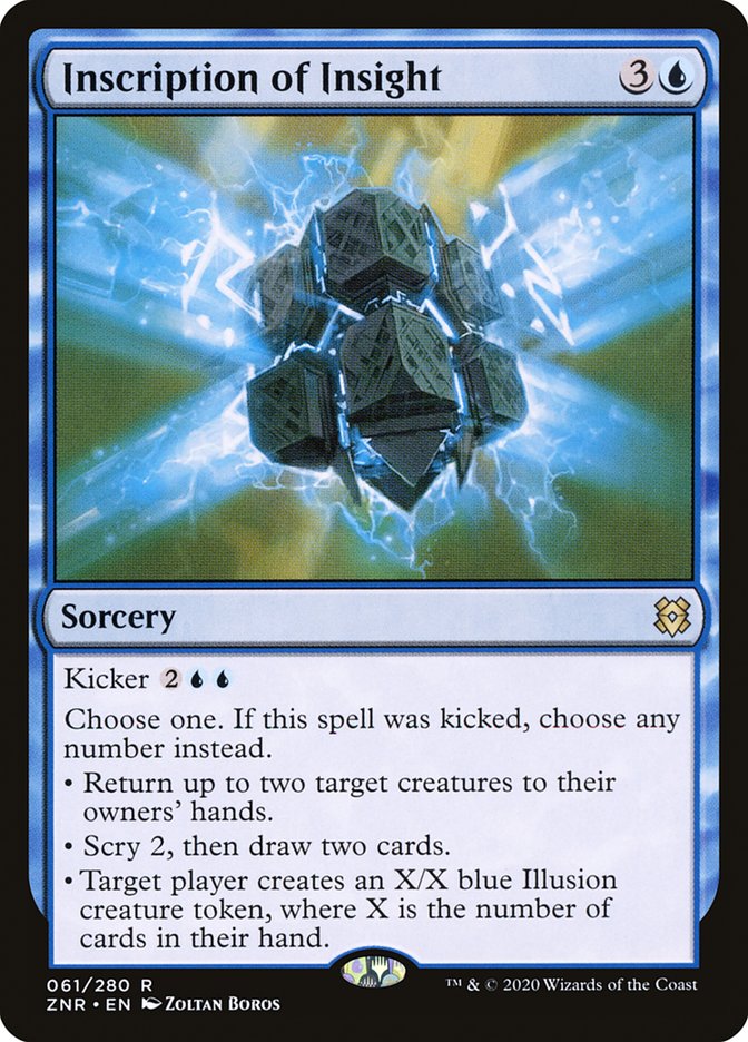 Inscription of Insight [Zendikar Rising] | Jomio and Rueliete's Cards and Comics