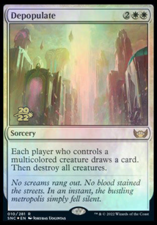 Depopulate [Streets of New Capenna Prerelease Promos] | Jomio and Rueliete's Cards and Comics