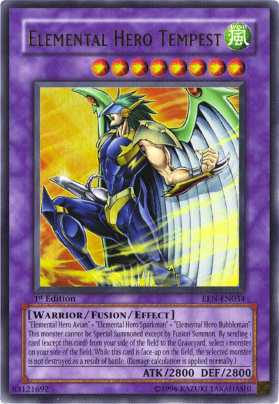 Elemental Hero Tempest [EEN-EN034] Ultra Rare | Jomio and Rueliete's Cards and Comics