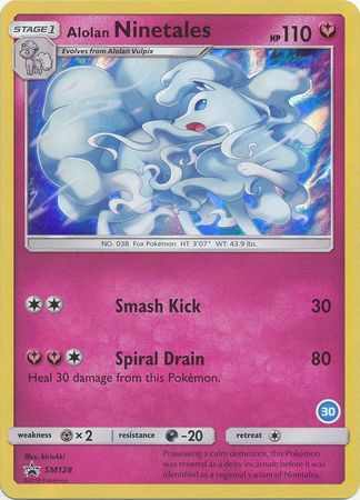 Alolan Ninetales (SM128) (Deck Exclusive #30) [Sun & Moon: Trainer Kit - Alolan Ninetales] | Jomio and Rueliete's Cards and Comics