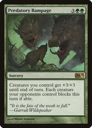 Predatory Rampage [Magic 2013] | Jomio and Rueliete's Cards and Comics