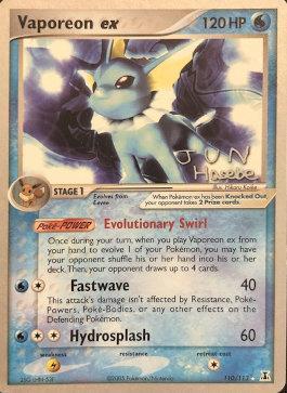 Vaporeon ex (110/113) (Flyvees - Jun Hasebe) [World Championships 2007] | Jomio and Rueliete's Cards and Comics