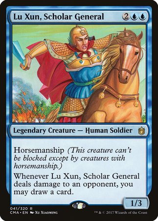 Lu Xun, Scholar General [Commander Anthology] | Jomio and Rueliete's Cards and Comics