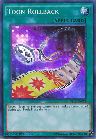 Toon Rollback [DRL2-EN024] Super Rare | Jomio and Rueliete's Cards and Comics