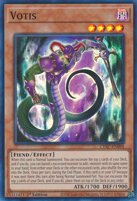 Votis [CYAC-EN094] Super Rare | Jomio and Rueliete's Cards and Comics