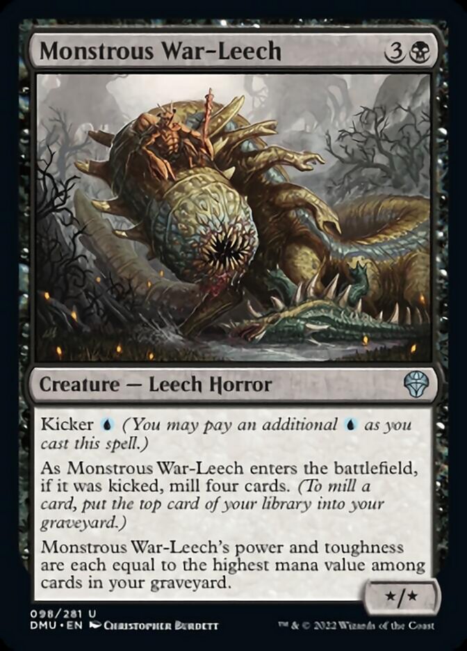 Monstrous War-Leech [Dominaria United] | Jomio and Rueliete's Cards and Comics