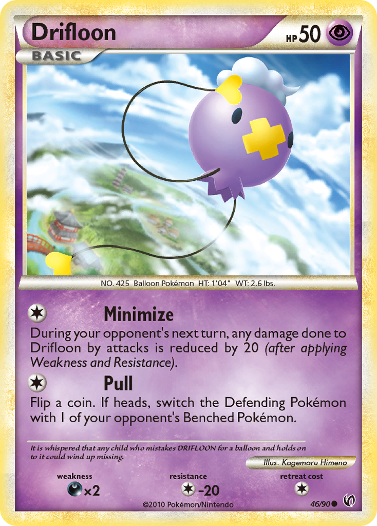 Drifloon (46/90) [HeartGold & SoulSilver: Undaunted] | Jomio and Rueliete's Cards and Comics