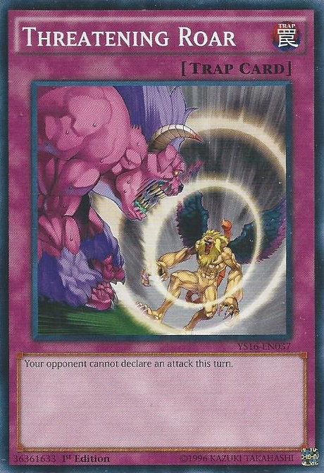 Threatening Roar [YS16-EN037] Common | Jomio and Rueliete's Cards and Comics