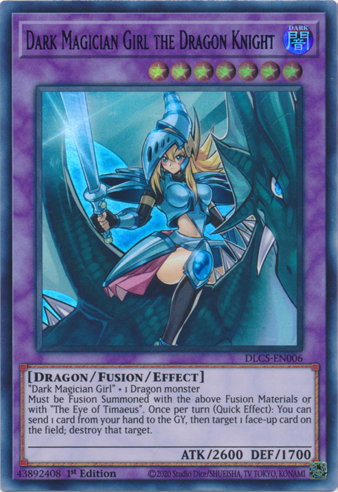 Dark Magician Girl the Dragon Knight (Purple) [DLCS-EN006] Ultra Rare | Jomio and Rueliete's Cards and Comics