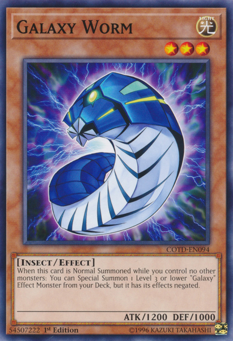 Galaxy Worm [COTD-EN094] Common | Jomio and Rueliete's Cards and Comics