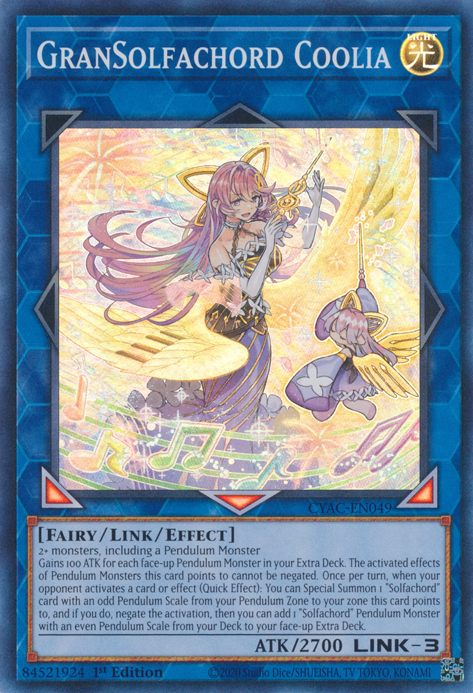 GranSolfachord Coolia [CYAC-EN049] Super Rare | Jomio and Rueliete's Cards and Comics