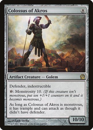 Colossus of Akros [Theros] | Jomio and Rueliete's Cards and Comics