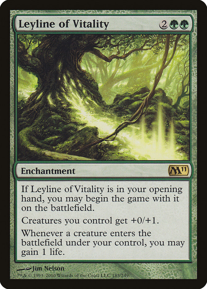 Leyline of Vitality [Magic 2011] | Jomio and Rueliete's Cards and Comics