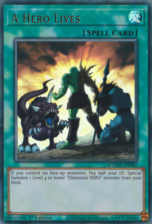 A Hero Lives [MAMA-EN081] Ultra Rare | Jomio and Rueliete's Cards and Comics
