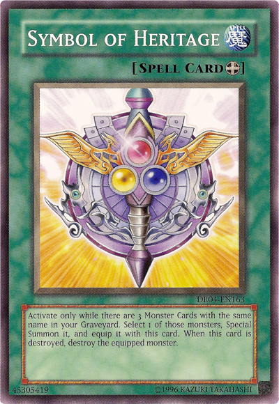 Symbol of Heritage [DR04-EN163] Common | Jomio and Rueliete's Cards and Comics