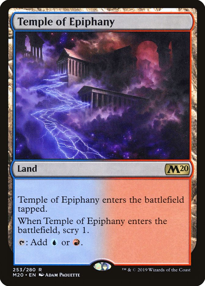 Temple of Epiphany [Core Set 2020] | Jomio and Rueliete's Cards and Comics