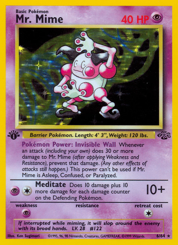 Mr. Mime (6/64) [Jungle 1st Edition] | Jomio and Rueliete's Cards and Comics