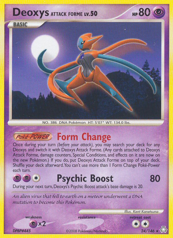 Deoxys Attack Forme (24/146) [Diamond & Pearl: Legends Awakened] | Jomio and Rueliete's Cards and Comics