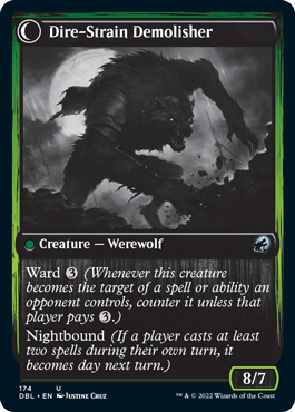 Burly Breaker // Dire-Strain Demolisher [Innistrad: Double Feature] | Jomio and Rueliete's Cards and Comics