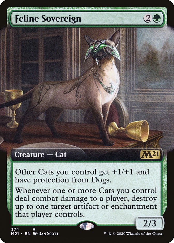 Feline Sovereign (Extended Art) [Core Set 2021] | Jomio and Rueliete's Cards and Comics