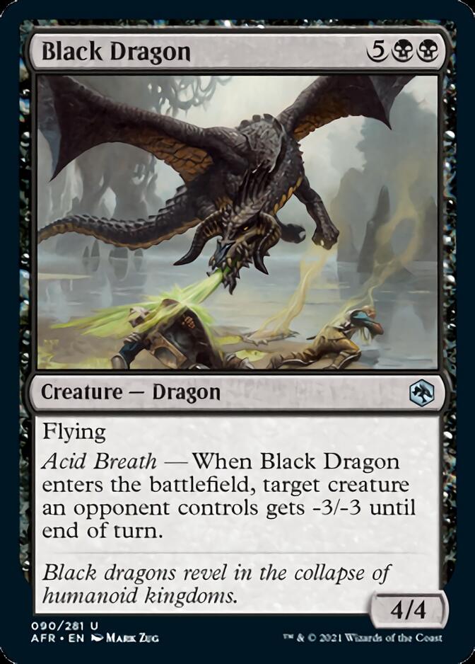 Black Dragon [Dungeons & Dragons: Adventures in the Forgotten Realms] | Jomio and Rueliete's Cards and Comics