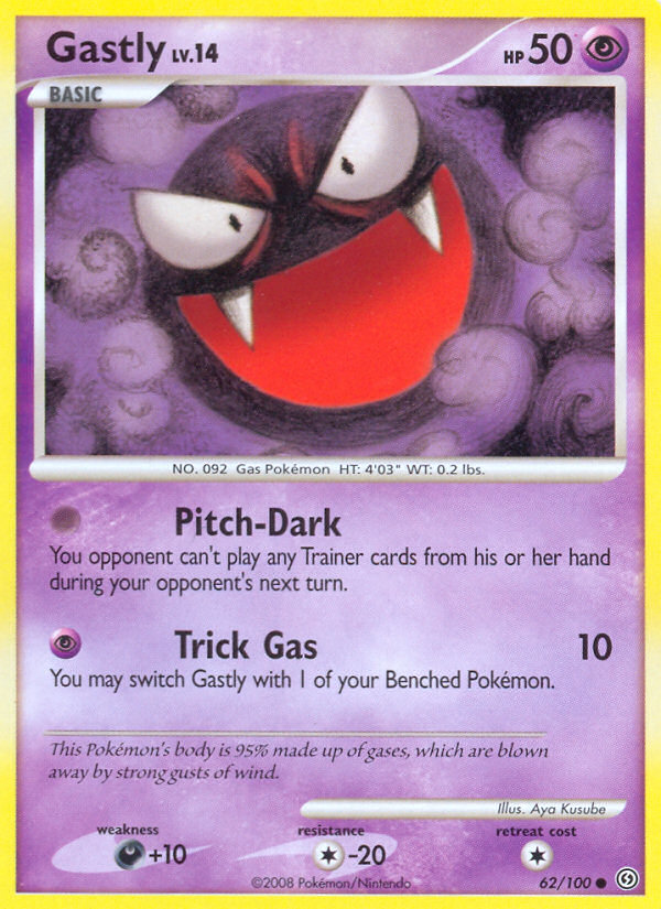 Gastly (62/100) [Diamond & Pearl: Stormfront] | Jomio and Rueliete's Cards and Comics